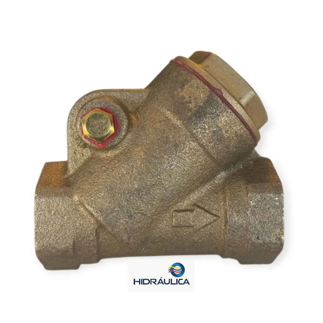 VALVULA CHECK EN YEE HORIZONTAL 1/2"