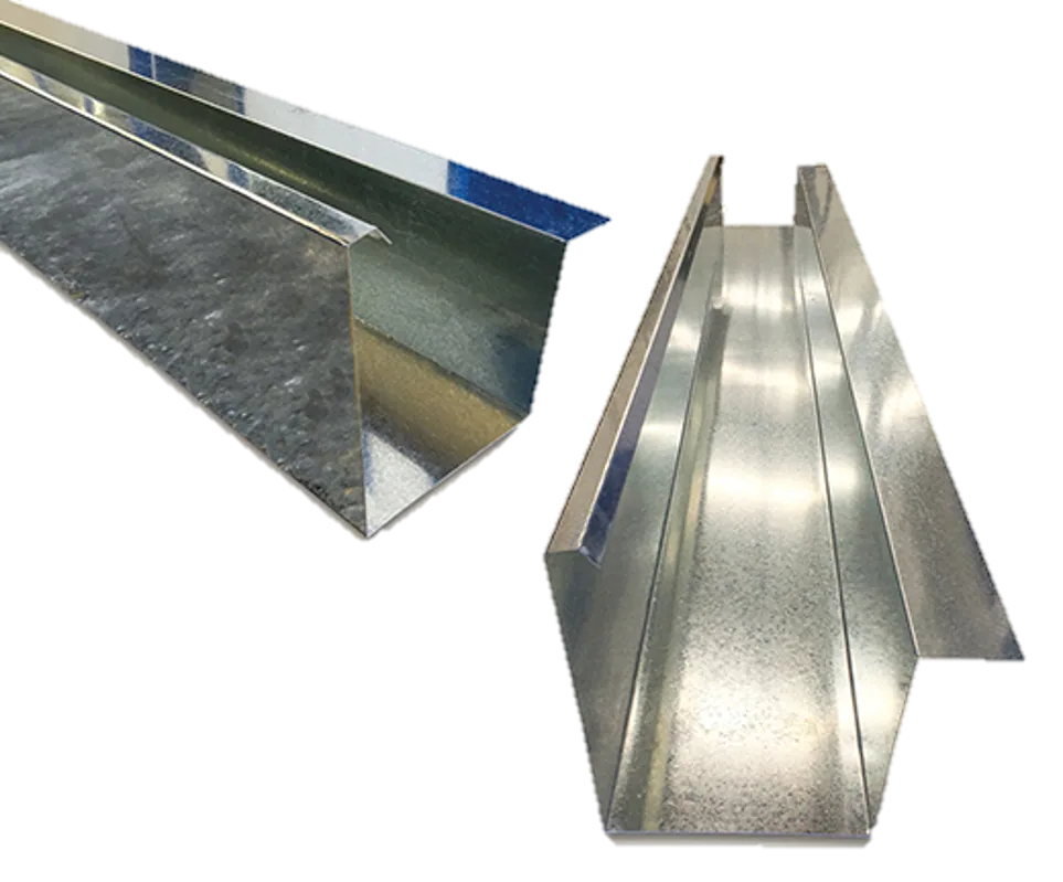 CANAL AGUA LLUVIA TOOL GALVANIZADO CALIBRE 6 (1.5MM ESPESOR) 235X170X200MM. LONGITUD 2.44 METROS *