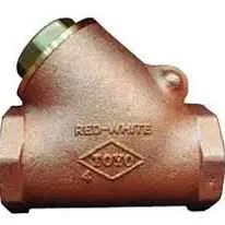 VALVULA CHECK EN YEE ROSCA BRONCE 1 1/2" 200 WOG (TIPO CORTINA) RW