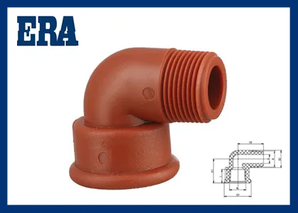 CODO POLIPROPILENO CACHIMBA 3/4" ROSCA