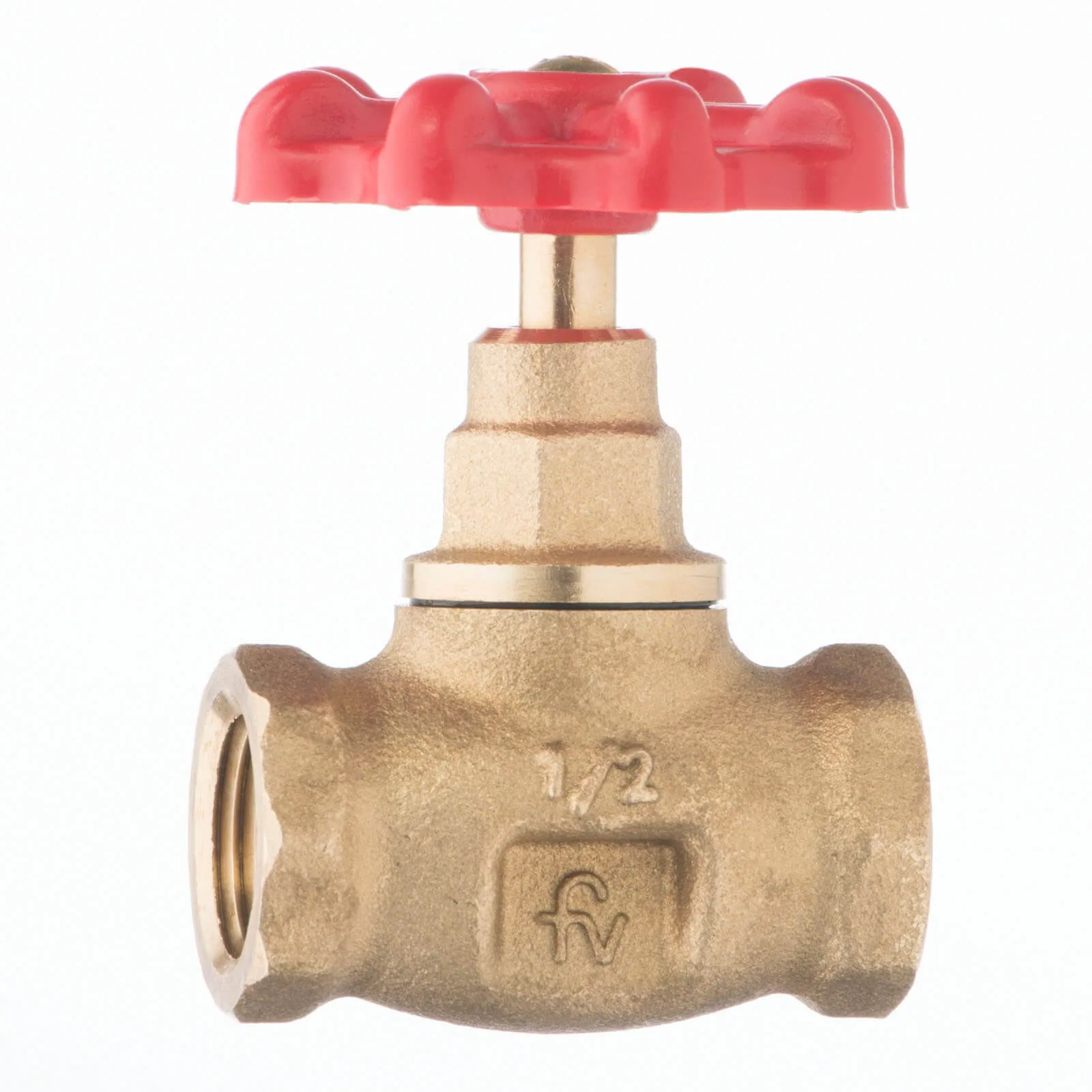 LLAVE PASO 1/2" PESADA MANIJA REDONDA FV *