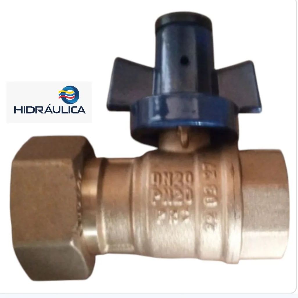 VALVULA DE CORTE 3/4" H X 1" TUERCA LOCA *