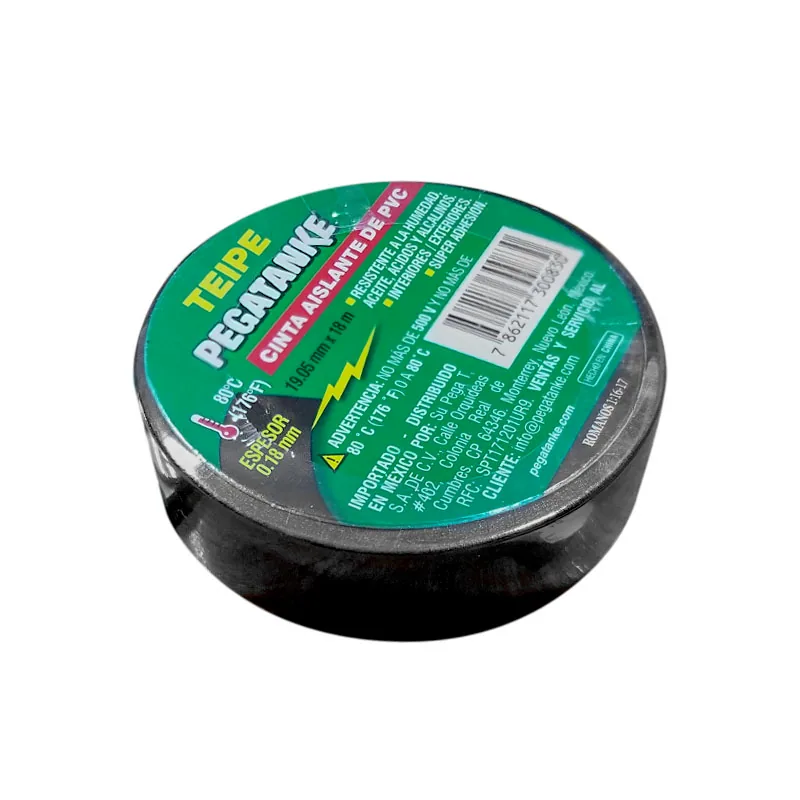 CINTA TAIPE ELECTRICO ESPESOR 0,18 mm ANCHO 19 mm LARGO 18M