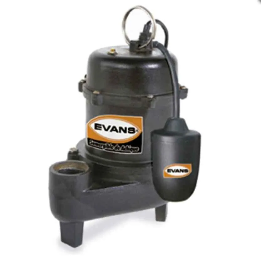 BOMBA SUMERGIBLE AGUAS NEGRAS 1" SSN2ME100 EVANS
