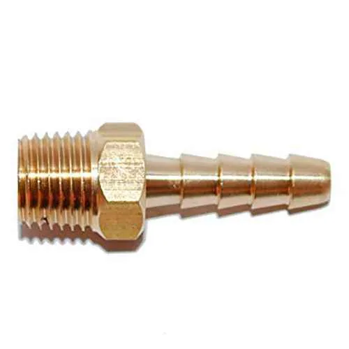 ADAPTADOR MANGUERA 1/4" NPT x 3/8" BRONCE