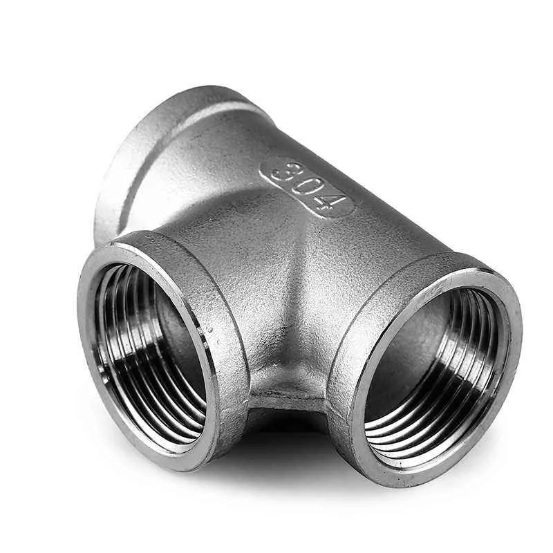 TEE ACERO INOX 150LBS ROSCA 11/4" T-304