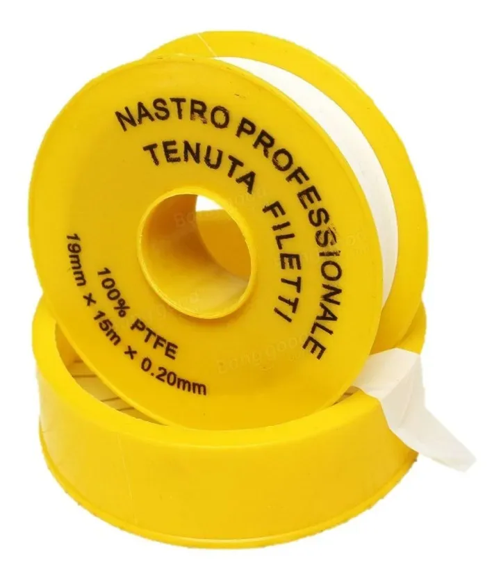 CINTA TEFLON AMARILLO 3/4" (19mm x 0.02mm x 15m)