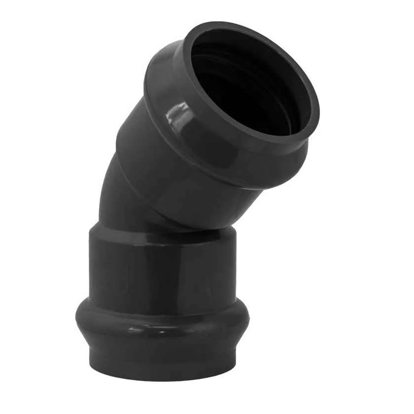 CODO PRESION UZ INYECTADO 63MM X 45°