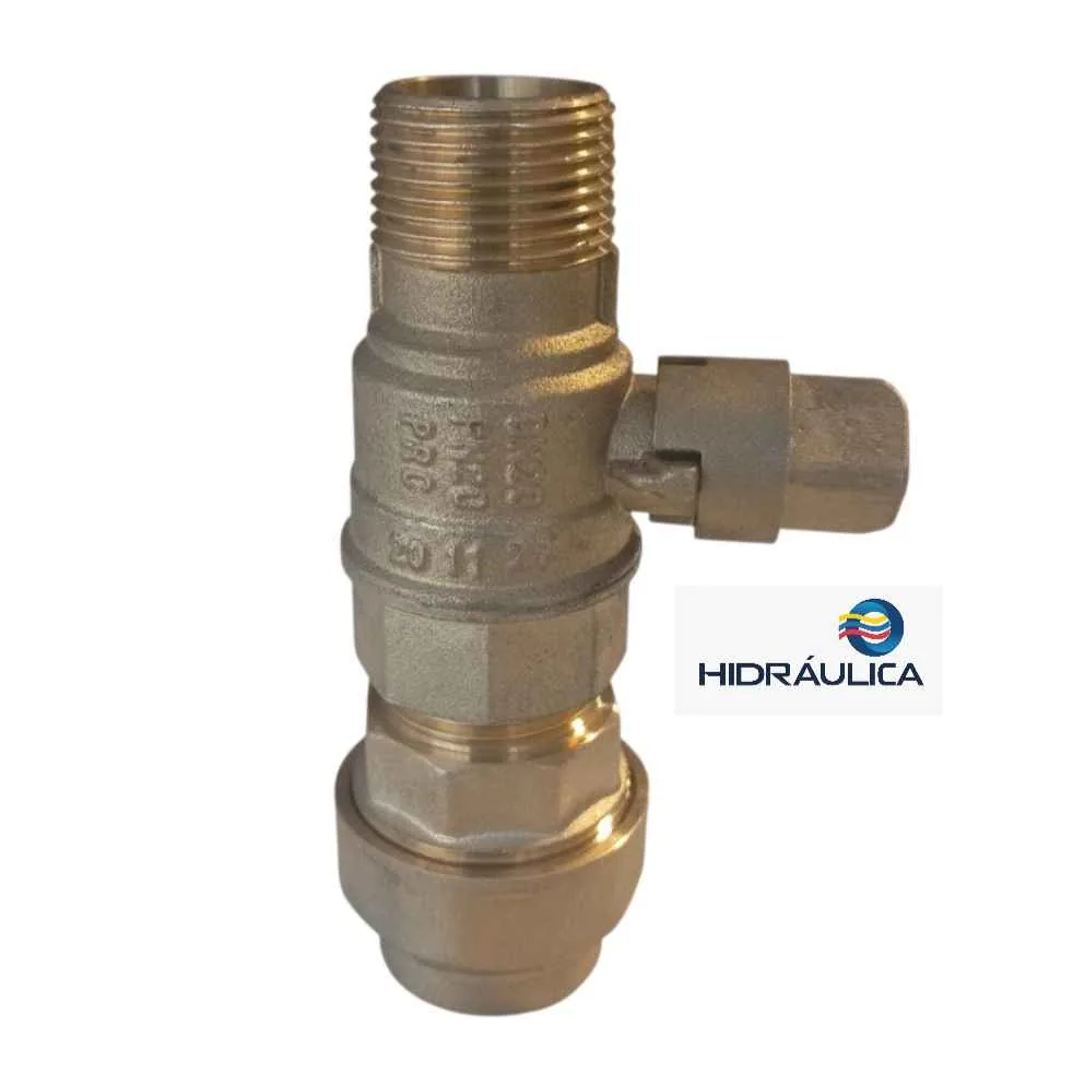TOMA INCORPORACION BRONCE 1"NPT X 32MM MANGUERA AZUL LIV.