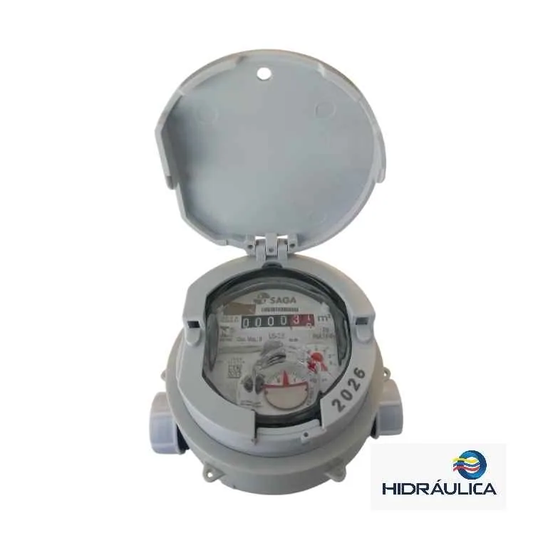 MEDIDOR CHORRO UNICO 1/2" X R200 L115MM VISOR 45° COMPOSITE SG