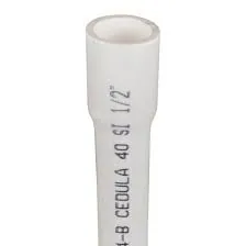 TUBO PEGABLE PVC cédula 40 EC 1/2" X 6M 600PSI TUBYTEK