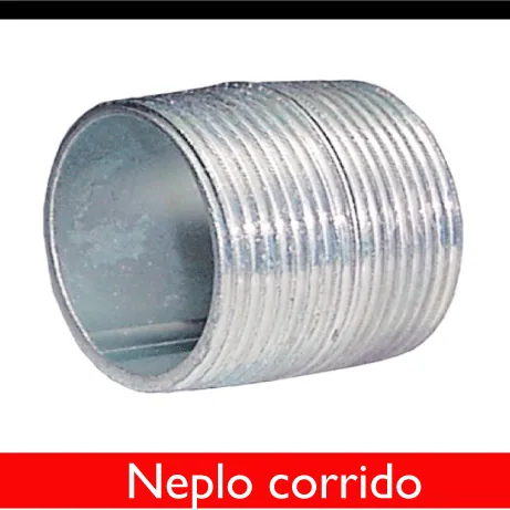 NEPLO GALVANIZADO 21/2" HG CORRIDO ROSCA NPT