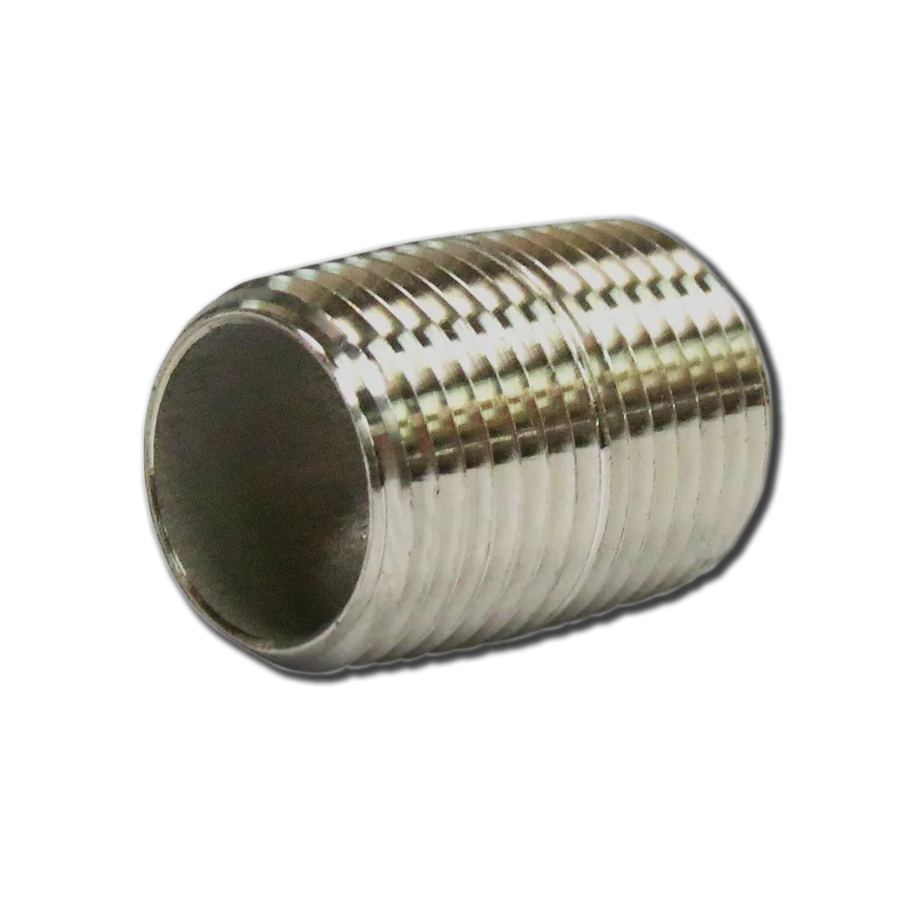 NEPLO ACERO 11/2" INOX 304 CED 40 CORRIDO