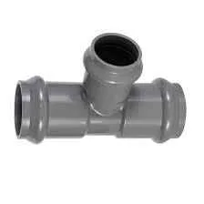 TEE PRESION UZ REDUCCION INYECTADO 90MM X 63MM