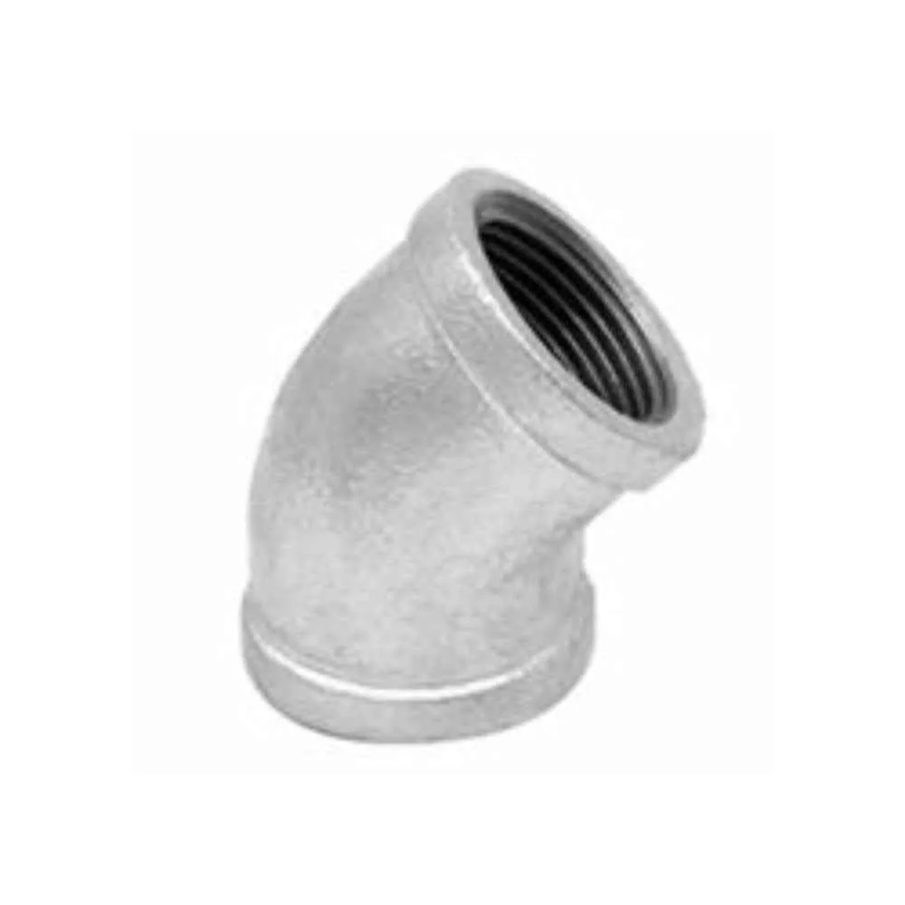 CODO GALVANIZADO 150LBS UL/FM ROSCA 4" X 45º