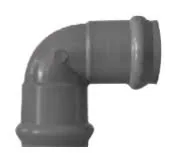 CODO PRESION UZ INYECTADO 160MM X 90º