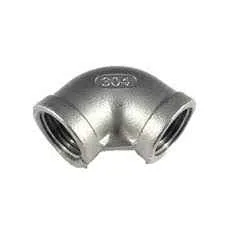 CODO ACERO INOX 150LBS ROSCA 3" X 90º T-304