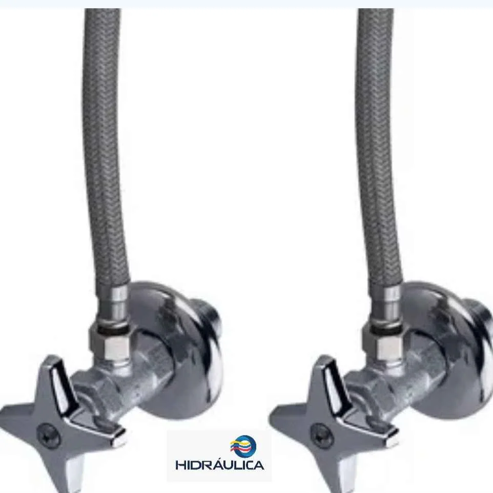 LLAVE ANGULAR CON MANGUERA 16" FV (LAVAMANOS o INODORO)