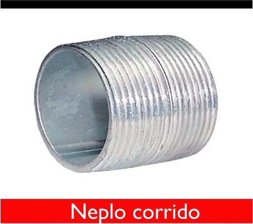 NEPLO GALVANIZADO 11/4" HG ASTM CORRIDO ROSCA NPT