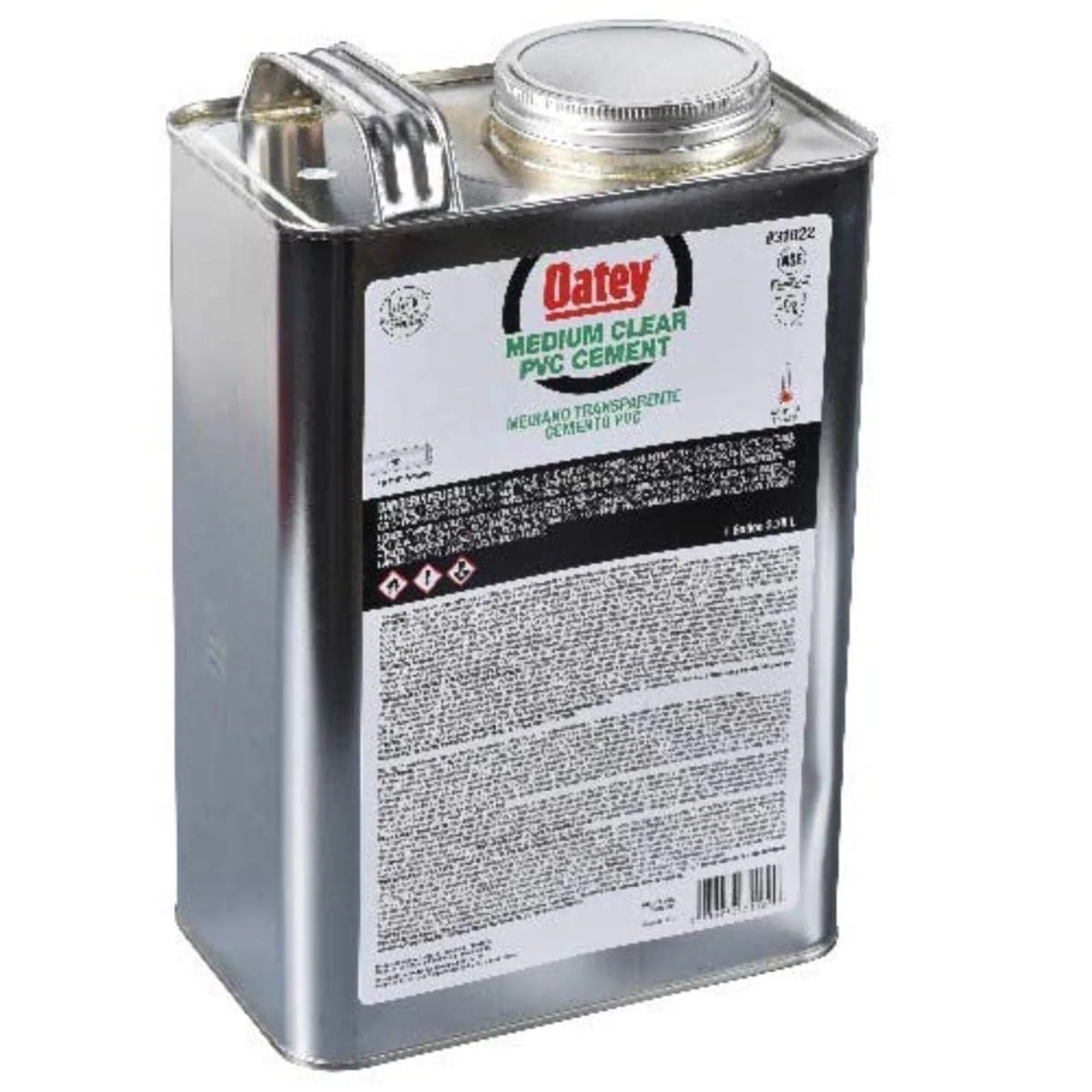 CEMENTO SOLVENTE OATEY VISCOSIDAD MEDIANA ETIQUETA NEGRA 1 GALON