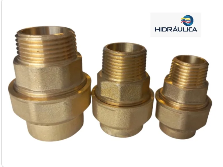 UNION MACHO 1/2" NPT - 20MM BRONCE. MANGUERA AZUL IMP.