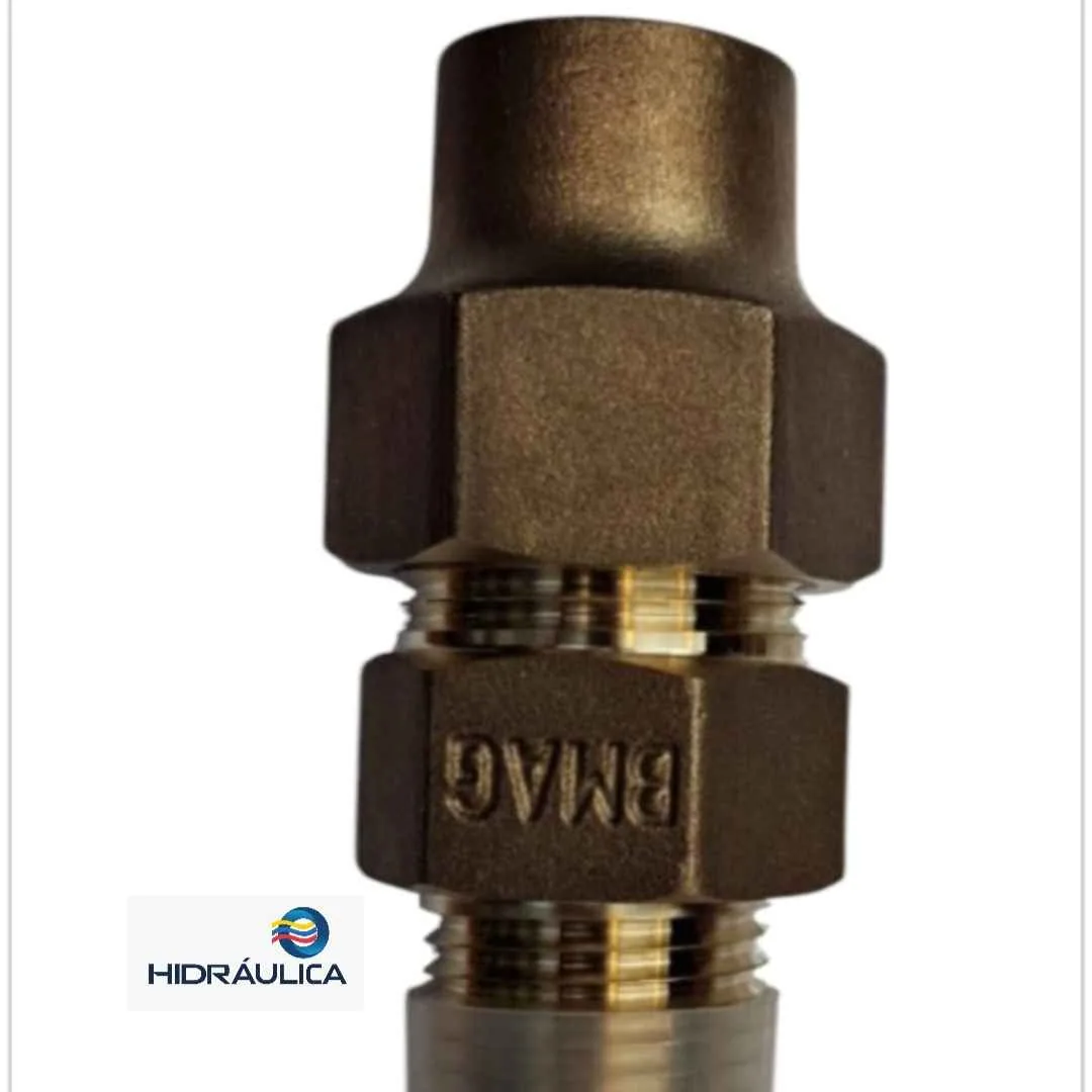 UNION MACHO 1/2"X 16mm BRONCE SIN PLOMO H *
