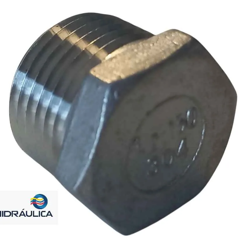 TAPON ACERO INOX MACHO 11/4" T-304