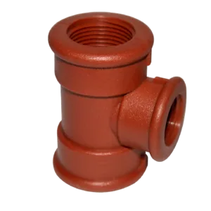 TEE POLIPROPILENO REDUCTORA ROSCABLE 3/4" X 1/2" *
