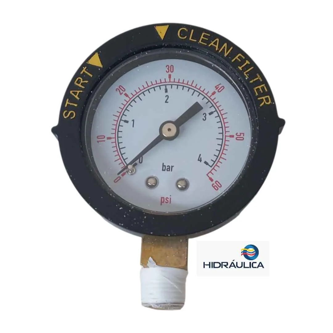 MANOMETRO DE FILTRO DE AGUA O-60PSI