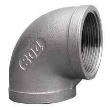 CODO ACERO INOX 2"X 90 150 LBS ROSCA GRADO 304