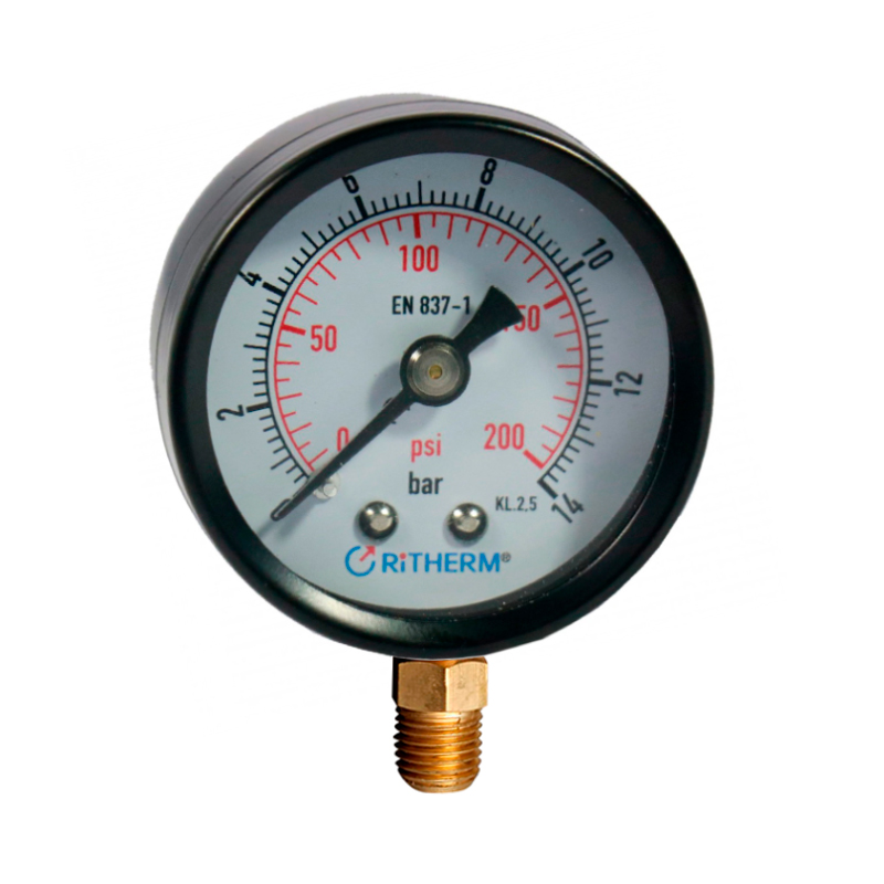 MANOMETRO GLICERINA  0 - 200PSI *