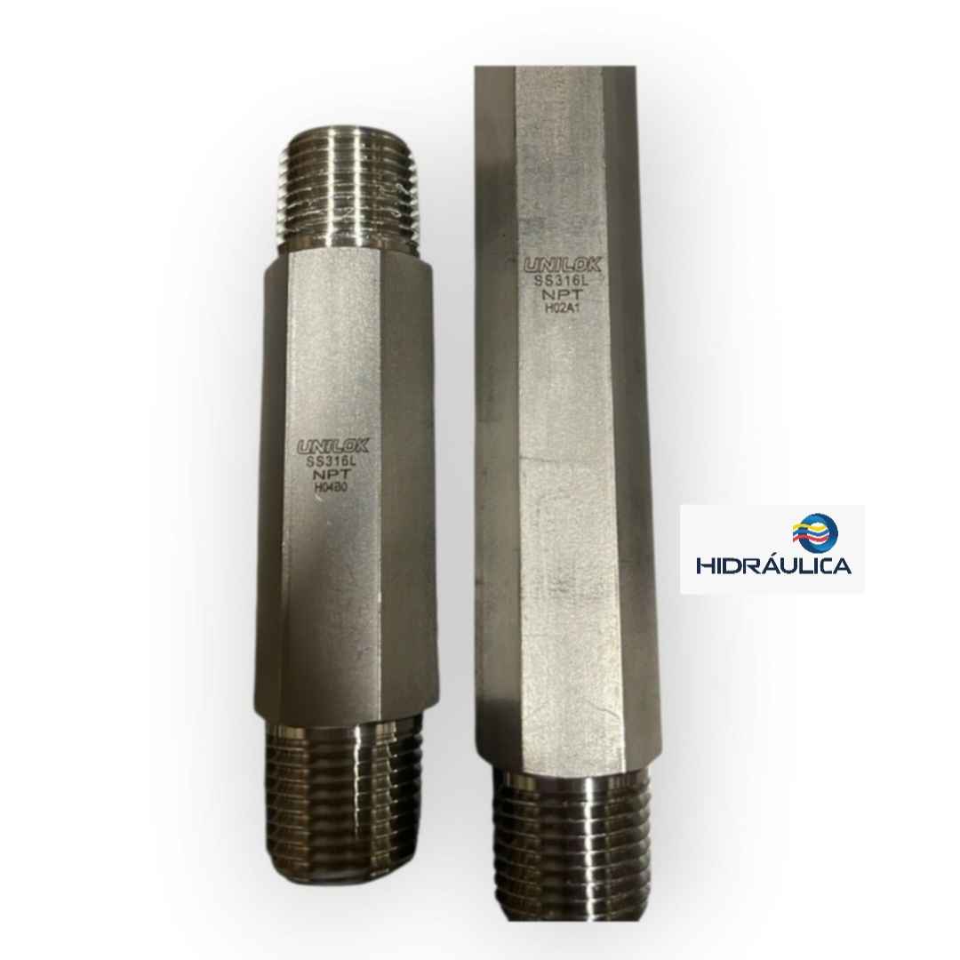NEPLO HEXAGONAL ACERO INOXIDABLE 316 1/2" X 6"
