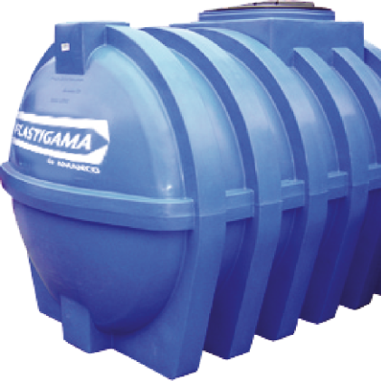 TANQUE CISTERNA PE 2000L HORIZ C-KIT 3-4 UE