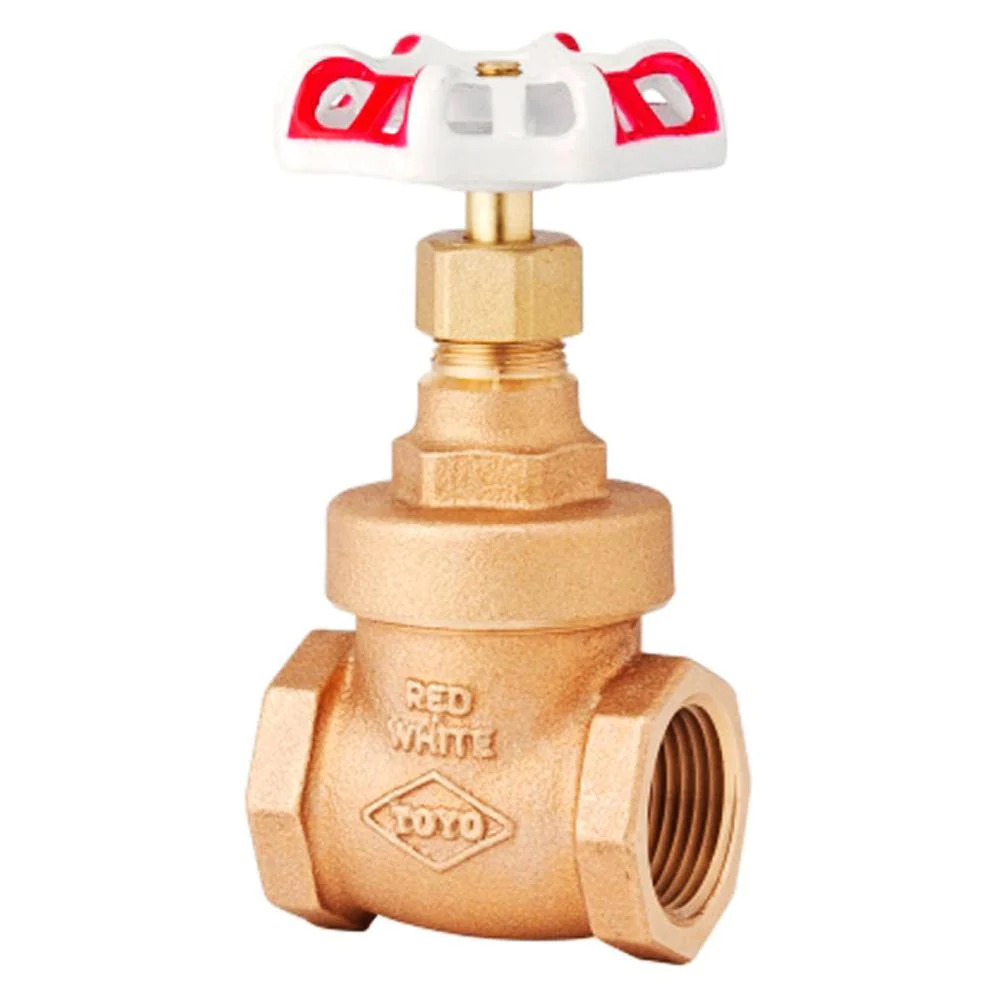 VALVULA COMPUERTA BRONCE 21/2" 200WOG RED WHITE *