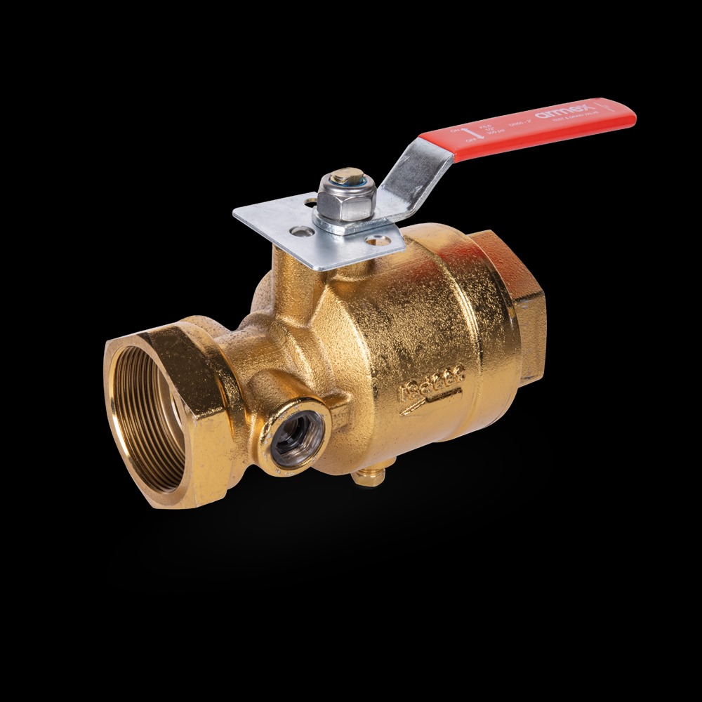 VALVULA PRUEBA Y PURGA BRONCE 1" H/H